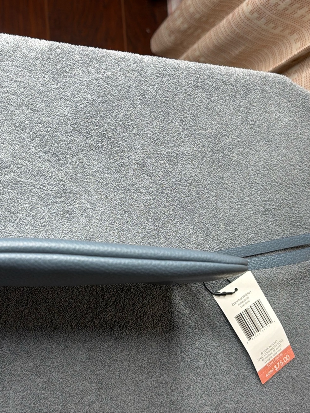 Vera Bradley Dusty Blue Pebbled Leather Wristlet - Picture 8 of 8